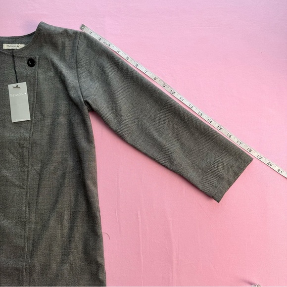 Bemon Toddler Girl Checked Blazer Jacket With Button  Size 7Y - Picture 7 of 9